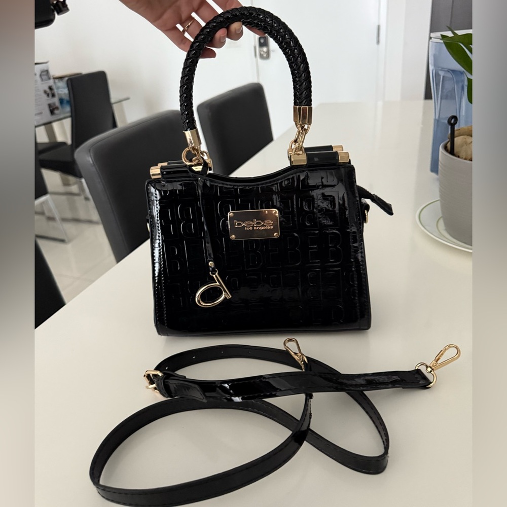 Bebe handbag crossbody bag croc patent